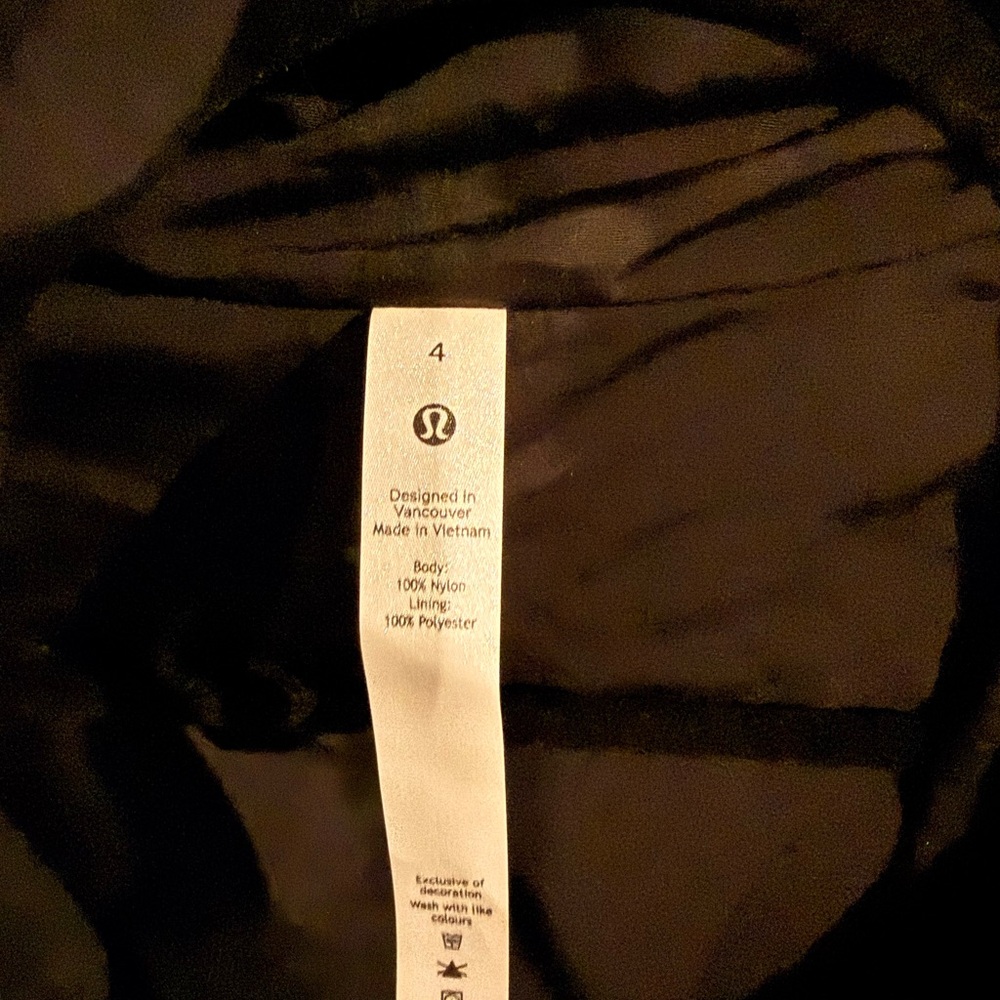Lululemon Black Nylon Jacket with Hood - Picture 5 of 5